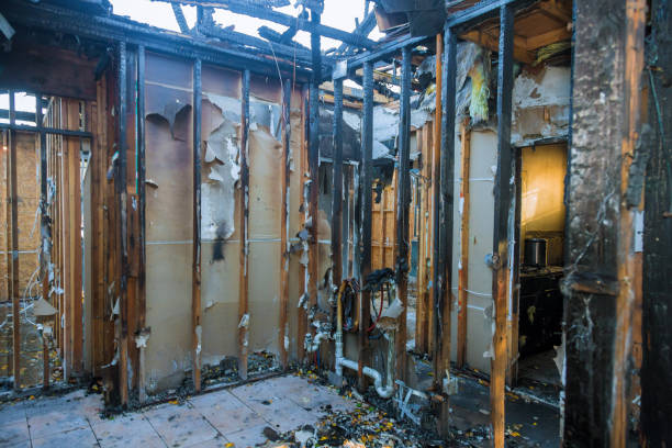 Professional Fire Damage Restoration technician working in Jackson, OH